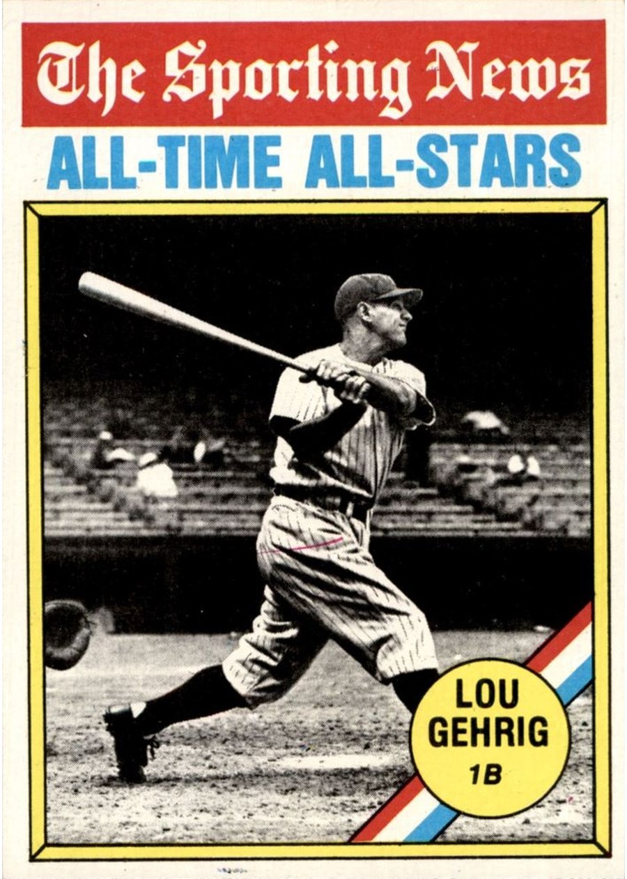 1976 Topps #341 Lou Gehrig, New York Yankees