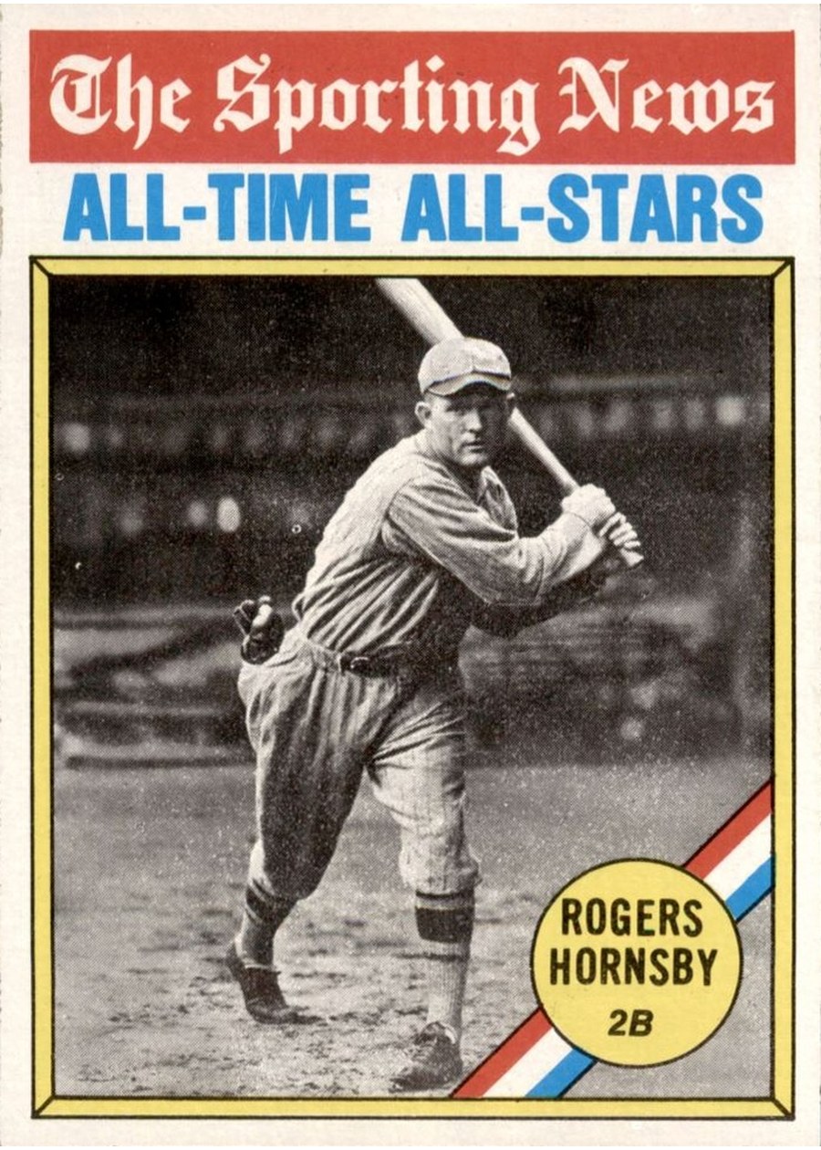 1976 Topps #342 Rogers Hornsby, St. Louis Cardinals
