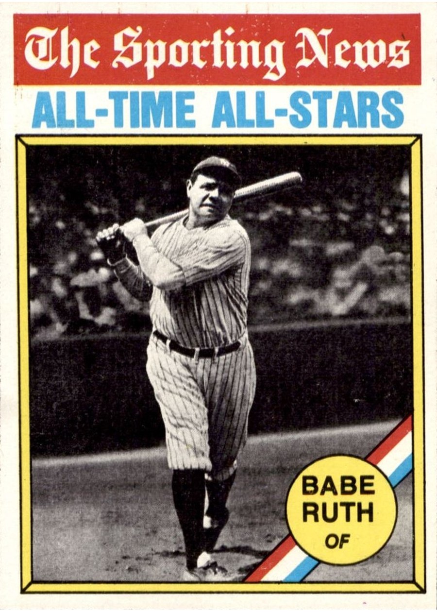 1976 Topps #345 Babe Ruth, New York Yankees