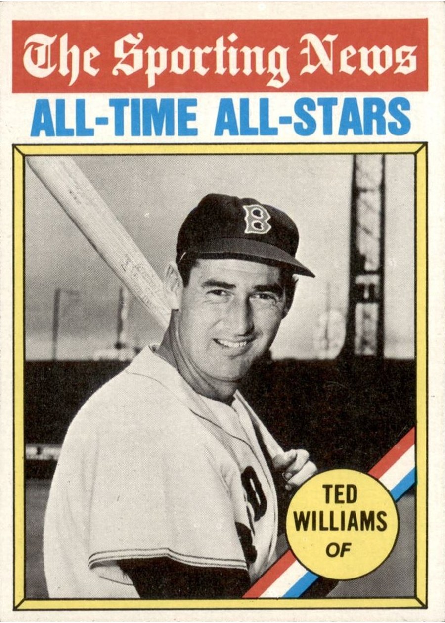 1976 Topps #347 Ted Williams, Boston Red Sox