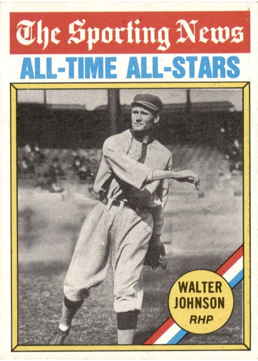 1976 Topps #349 Walter Johnson, Washington Senators