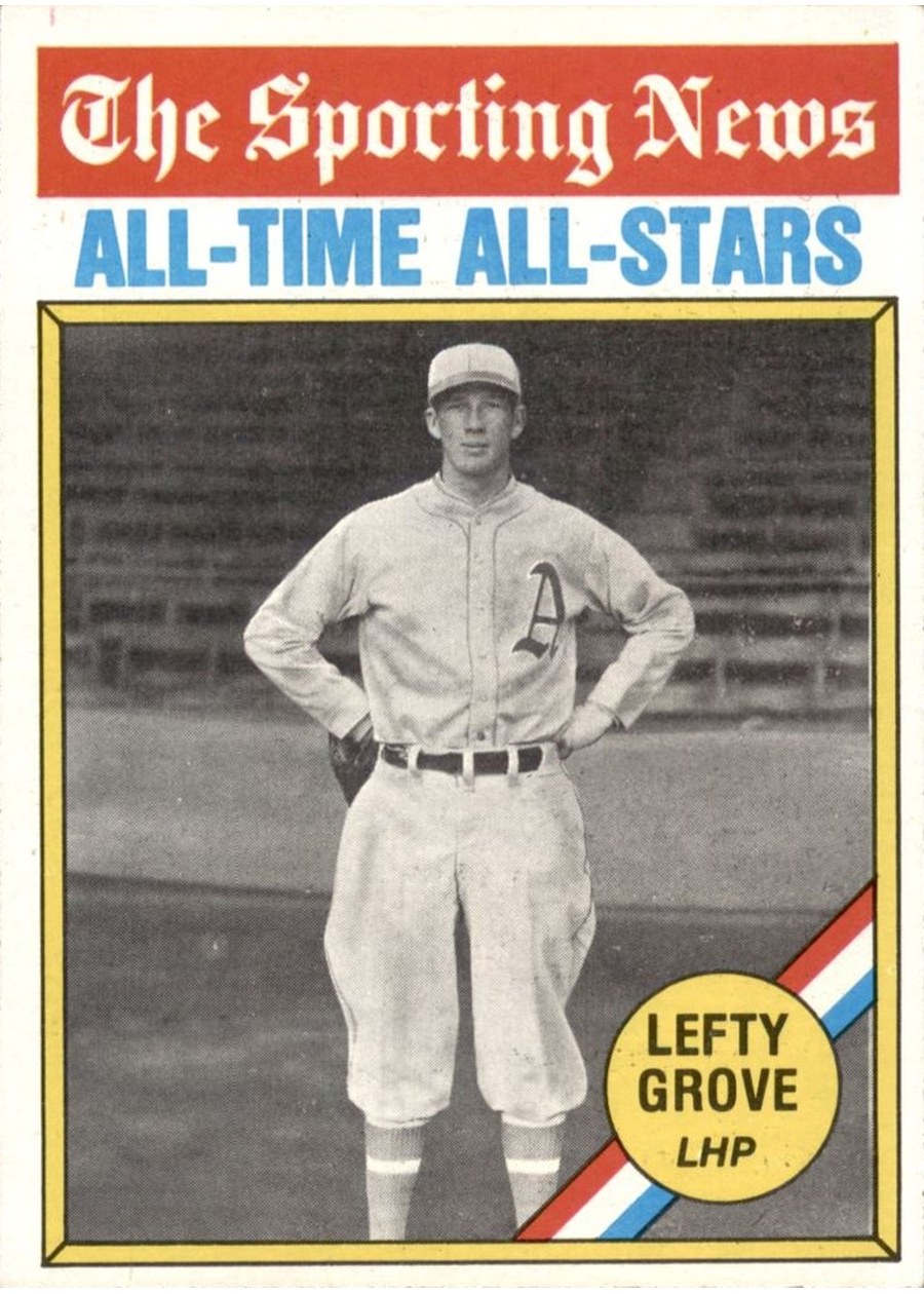 1976 Topps #350 Lefty Grove, Philadelphia Athletics