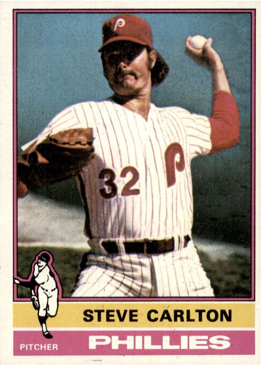 1976 Topps #355 Steve Carlton, Philadelphia Phillies