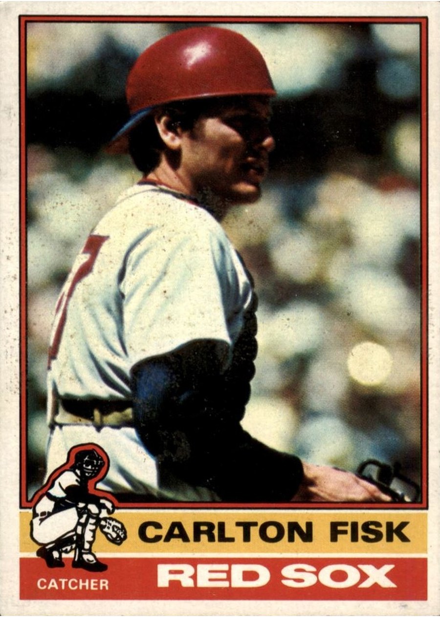 1976 Topps #365 Carlton Fisk, Boston Red Sox
