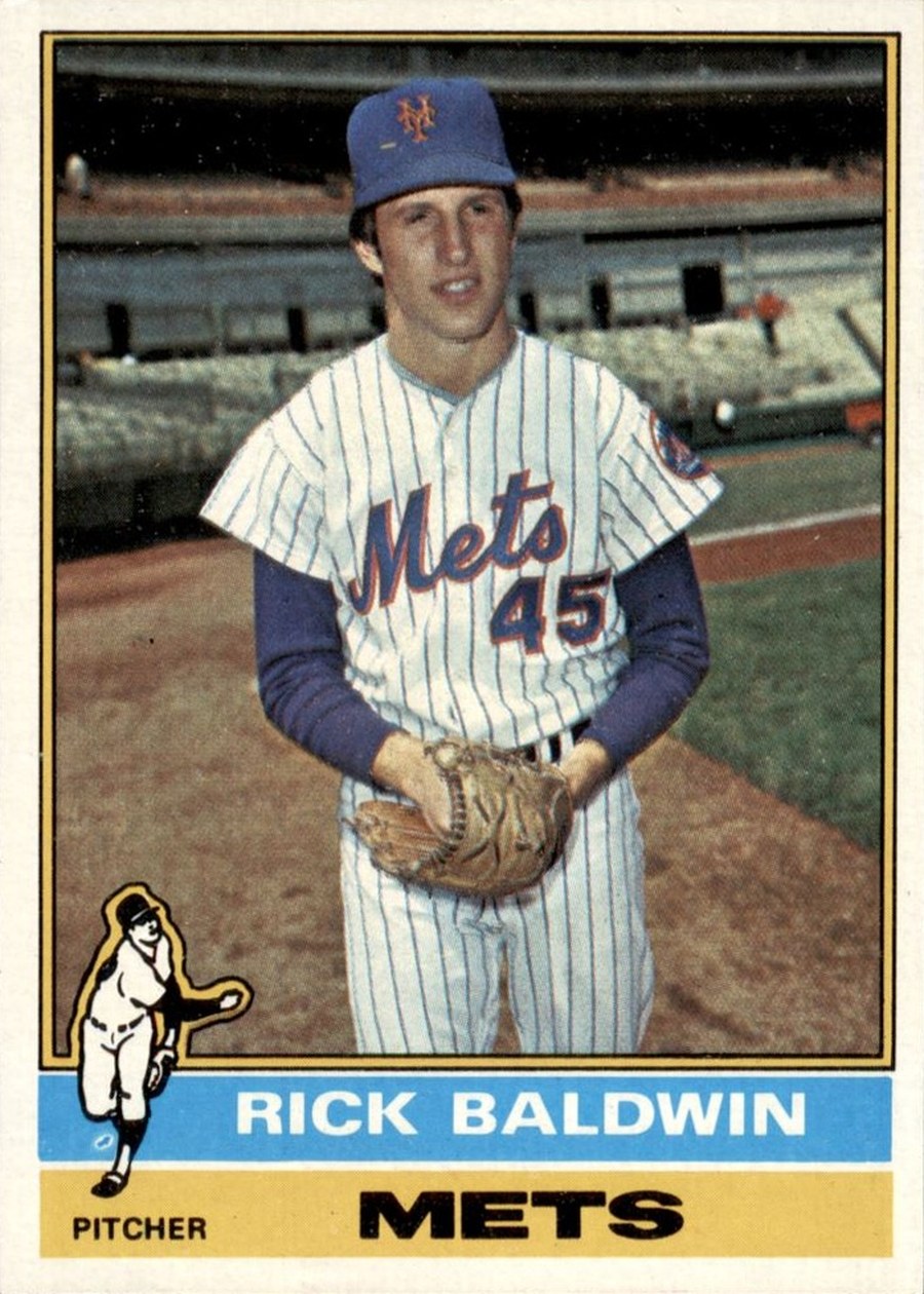 1976 Topps #372 Rick Baldwin, New York Mets