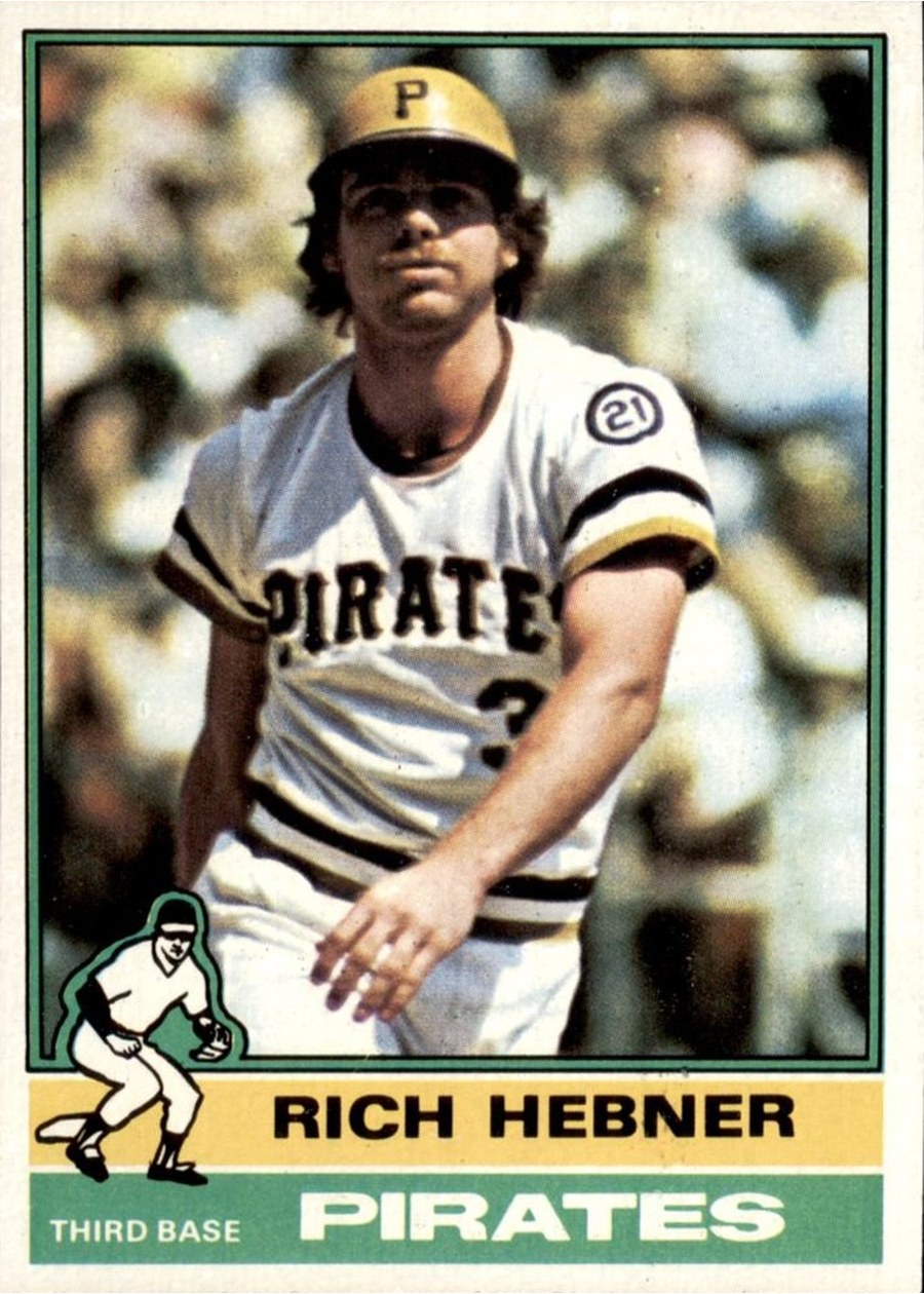 1976 Topps #376 Rich Hebner, Pittsburgh Pirates