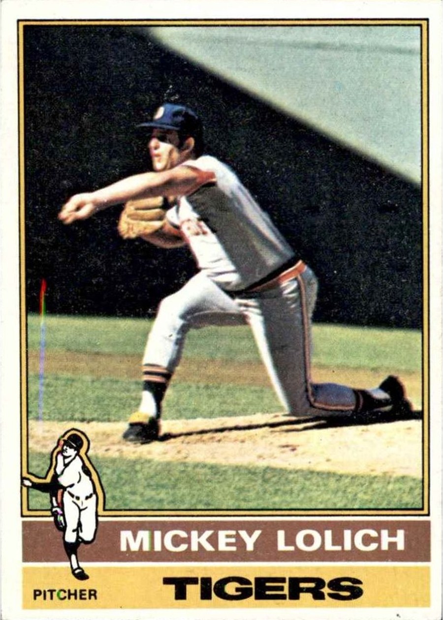 1976 Topps #385 Mickey Lolich, Detroit Tigers