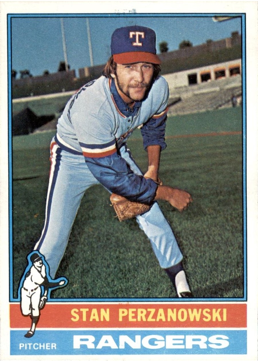 1976 Topps #388 Stan Perzanowski, Texas Rangers