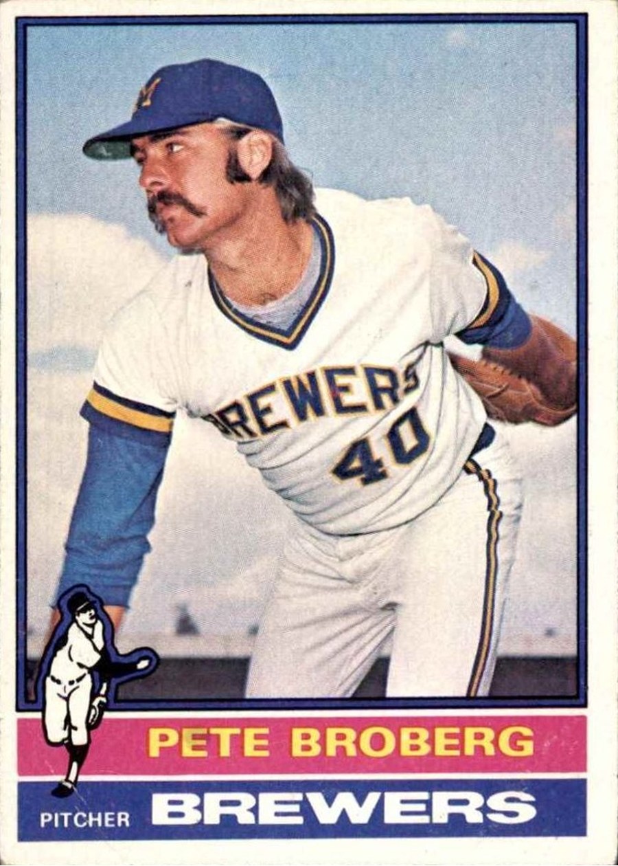 1976 Topps #39 Pete Broberg, Milwaukee Brewers