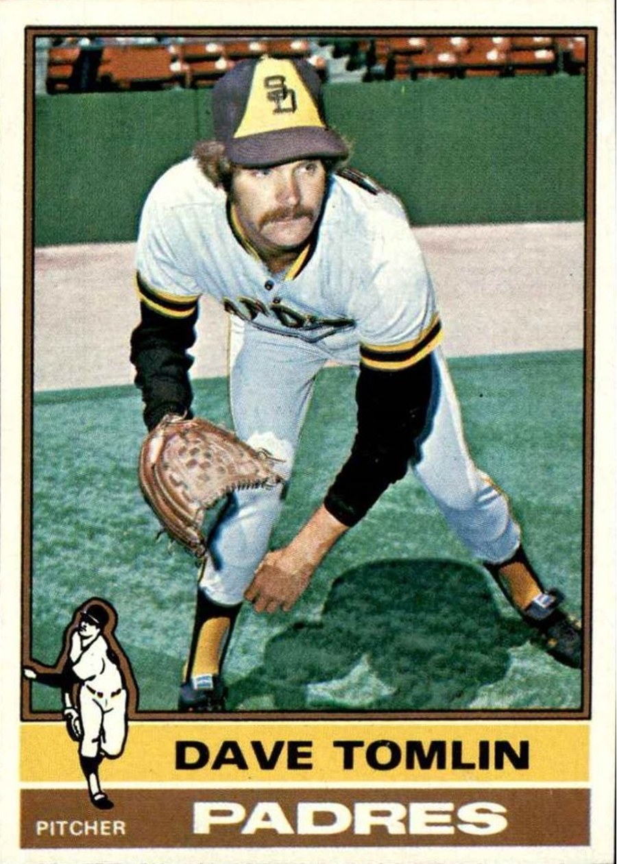 1976 Topps #398 Dave Tomlin, San Diego Padres