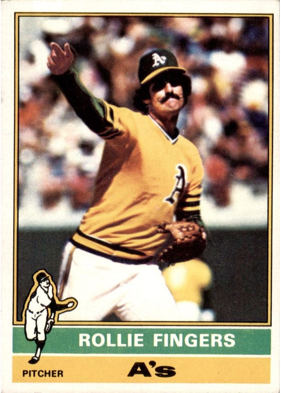 1976 Topps #405 Rollie Fingers, Oakland Athletics
