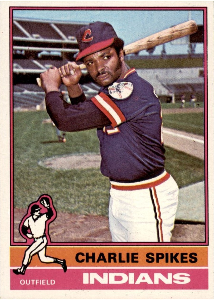 1976 Topps #408 Charlie Spikes, Cleveland Indians