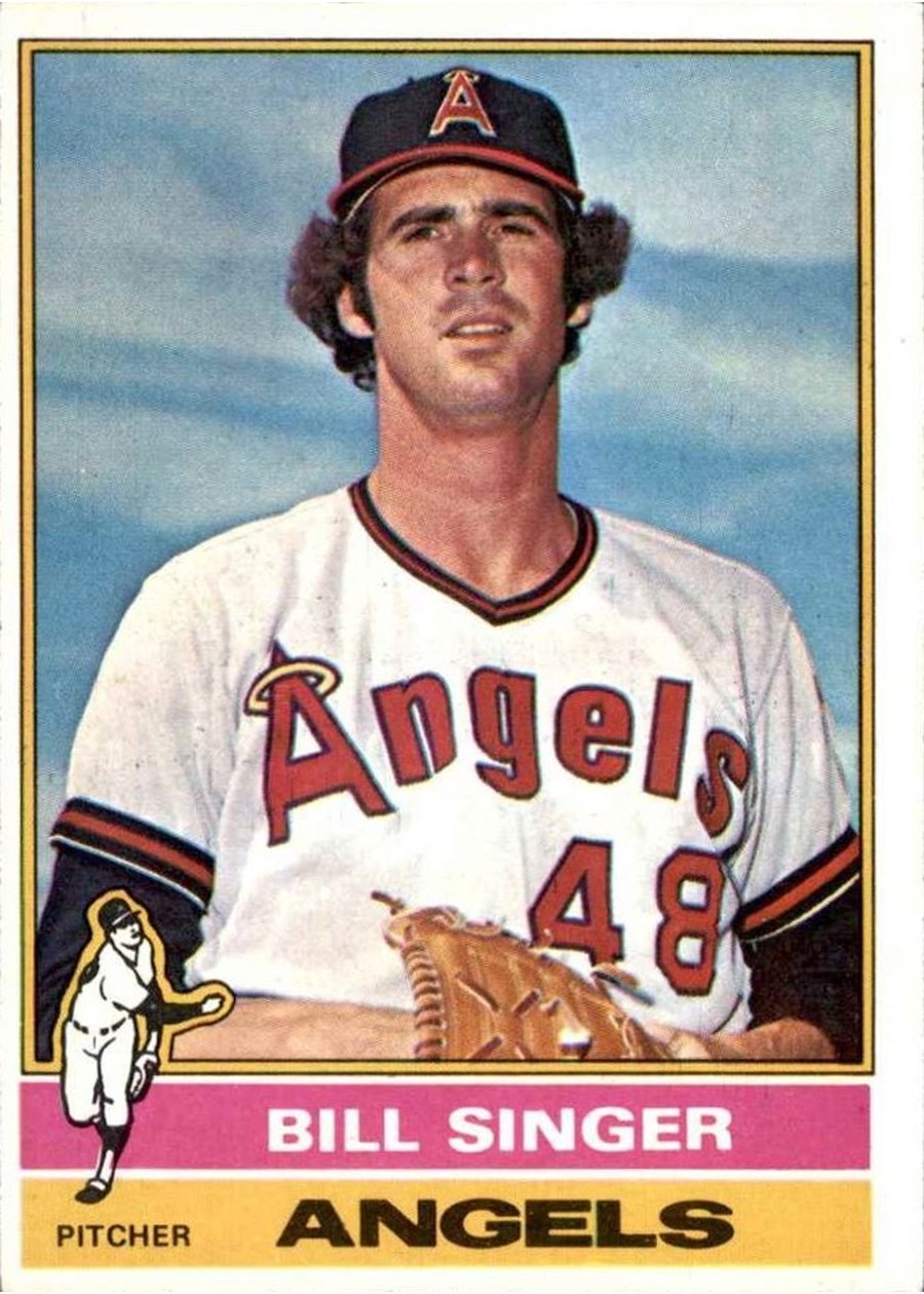 1976 Topps #411 Bill Singer, California Angels