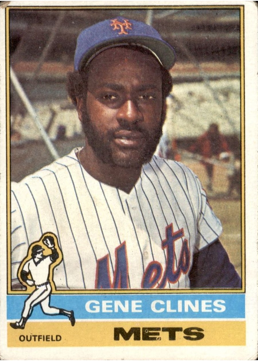 1976 Topps #417 Gene Clines, New York Mets