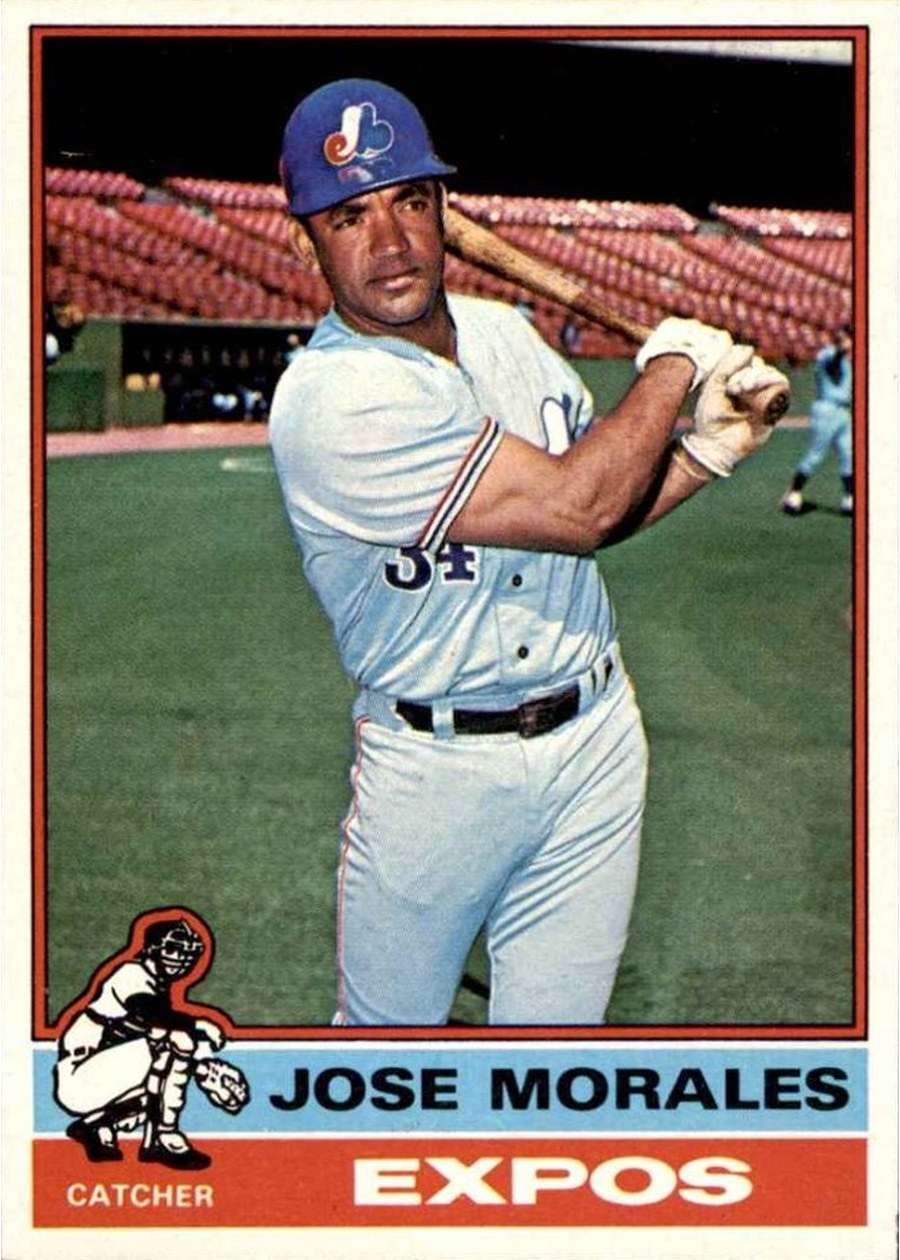 1976 Topps #418 Jose Morales, Montreal Expos