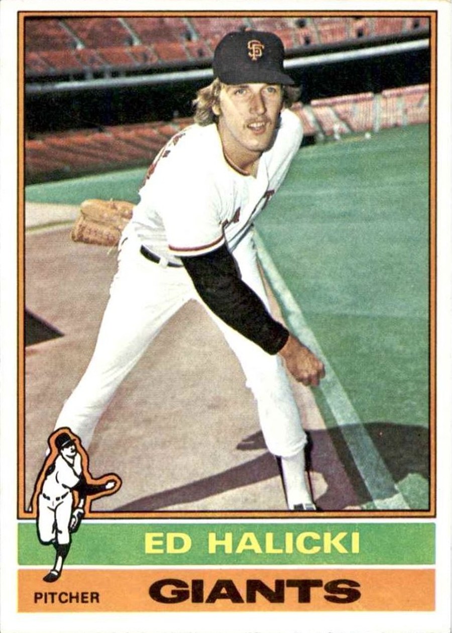 1976 Topps #423 Ed Halicki, San Francisco Giants