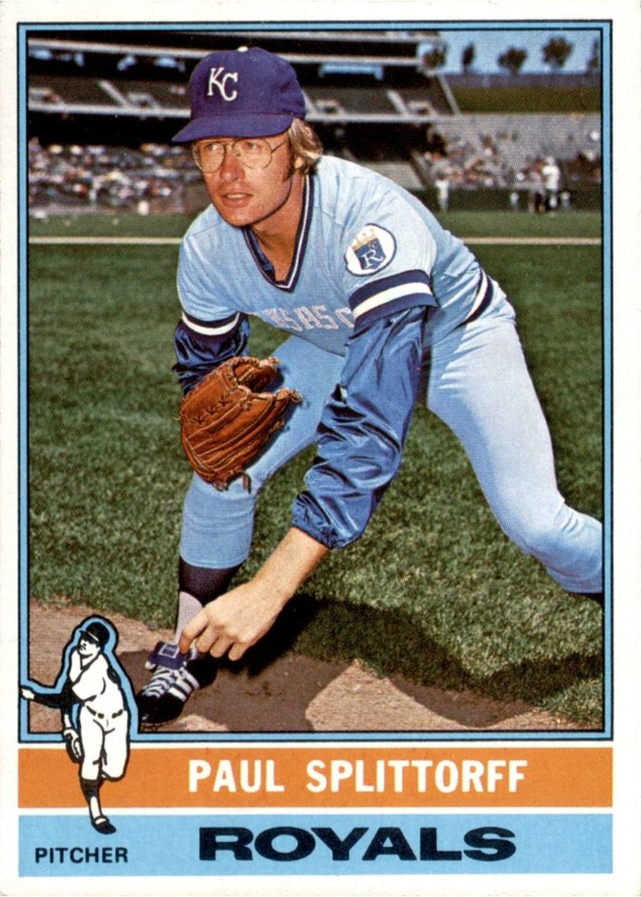 1976 Topps #43 Paul Splittorff, Kansas City Royals