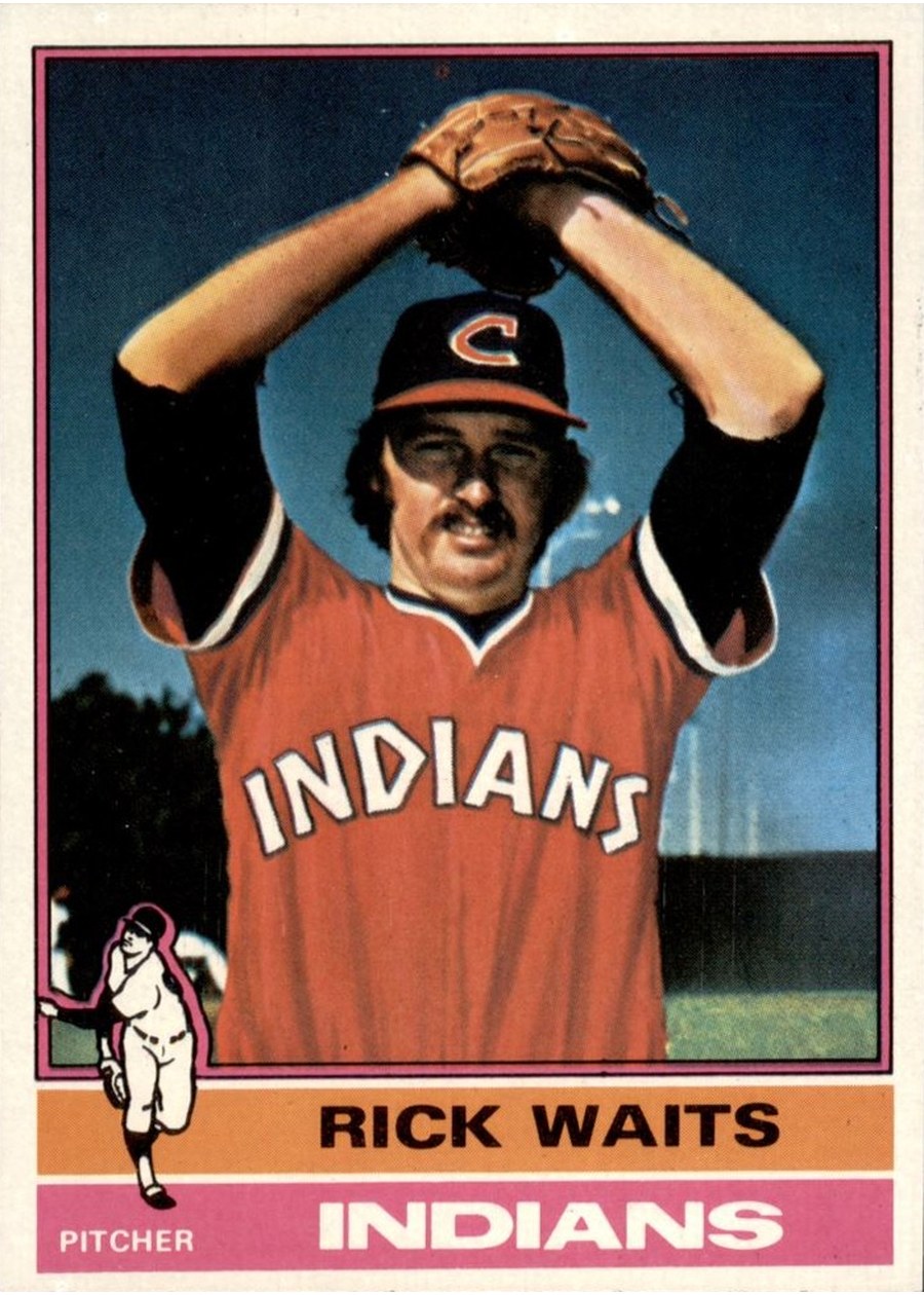 1976 Topps #433 Rick Waits, Cleveland Indians