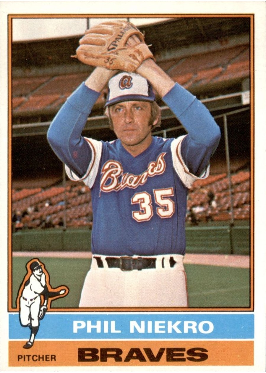 1976 Topps #435 Phil Niekro, Atlanta Braves