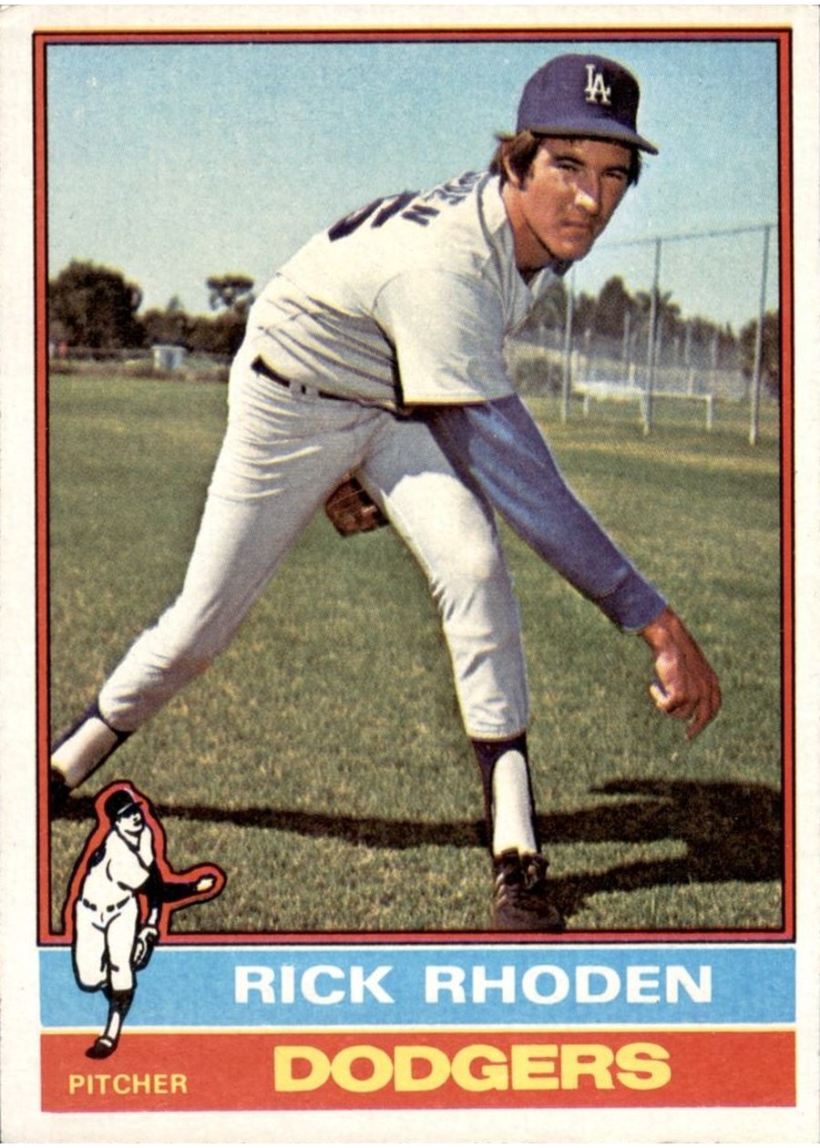 1976 Topps #439 Rick Rhoden, Los Angeles Dodgers