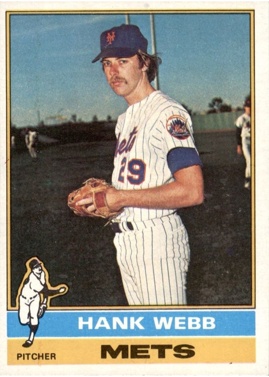 1976 Topps #442 Hank Webb, New York Mets