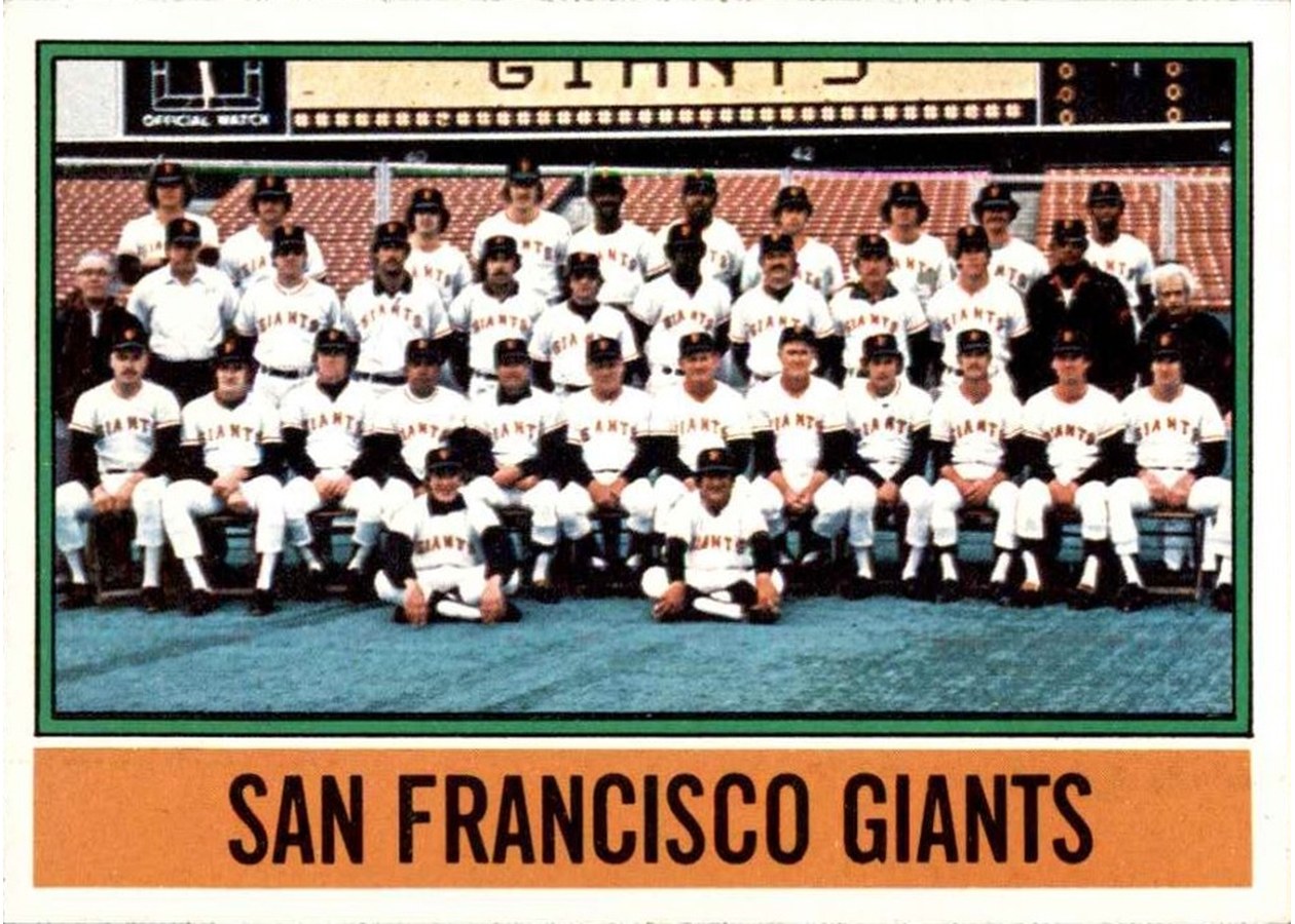 1976 Topps #443 San Francisco Giants Team
