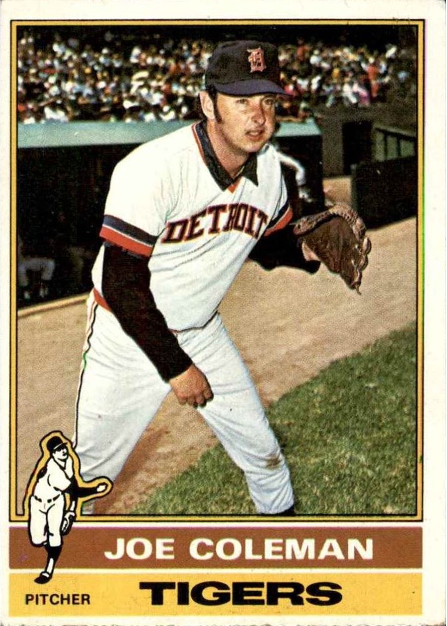 1976 Topps #456 Joe Coleman, Detroit Tigers