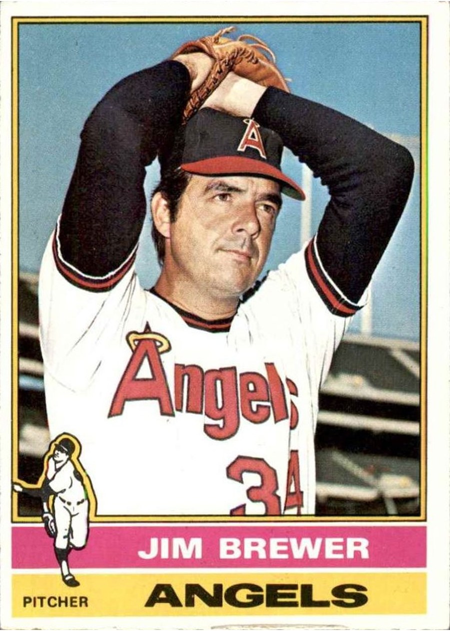 1976 Topps #459 Jim Brewer, California Angels