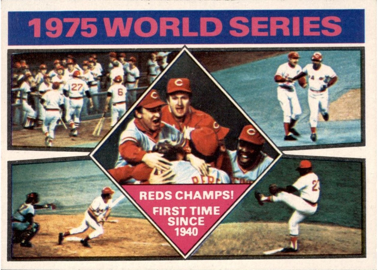 1976 Topps #462 1975 World Series, Cincinnati Reds / Boston Red Sox