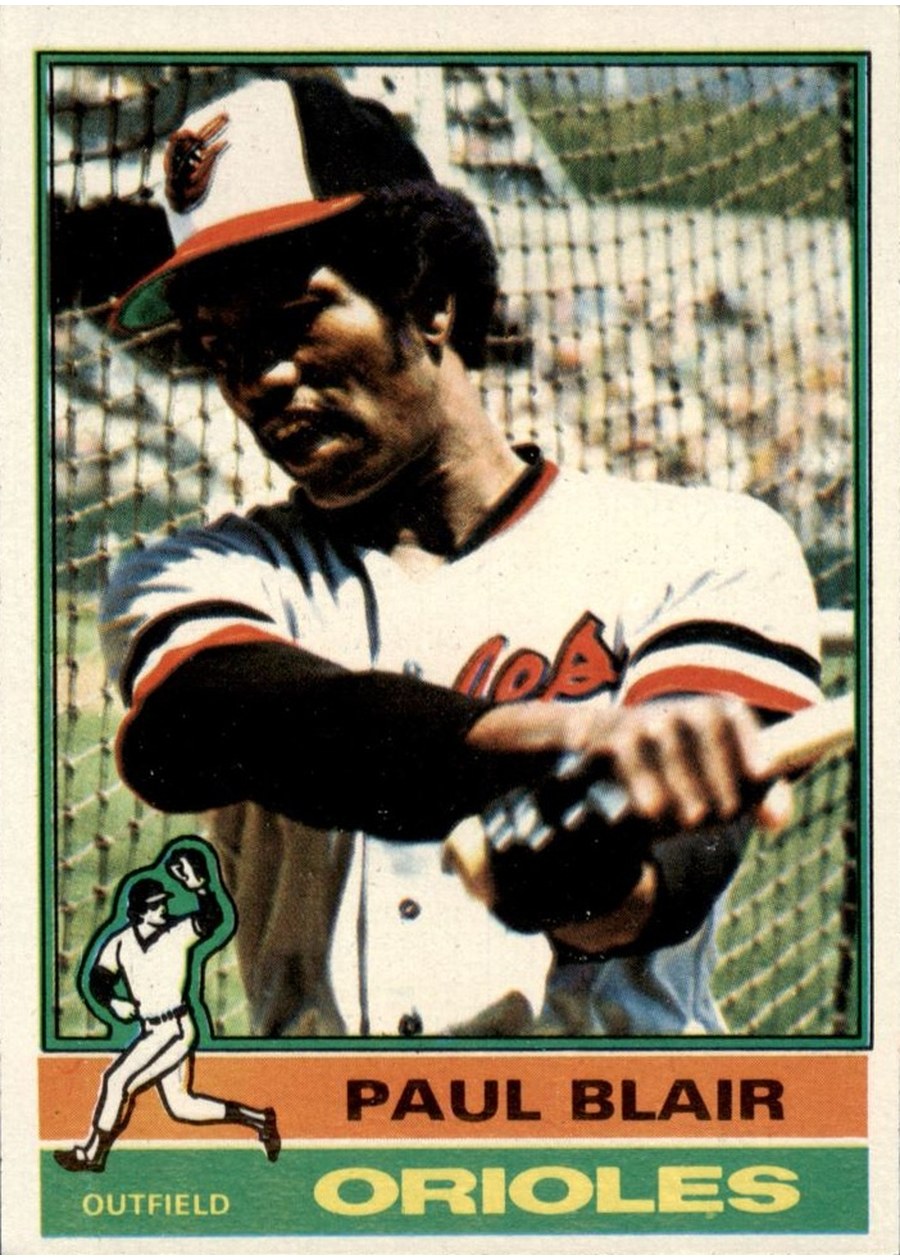 1976 Topps #473 Paul Blair, Baltimore Orioles