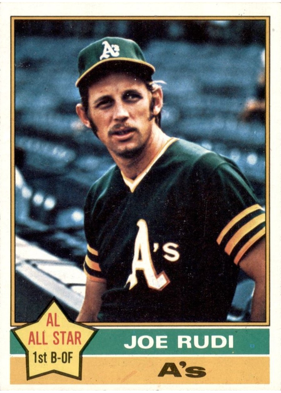 1976 Topps #475 Joe Rudi, Oakland Athletics