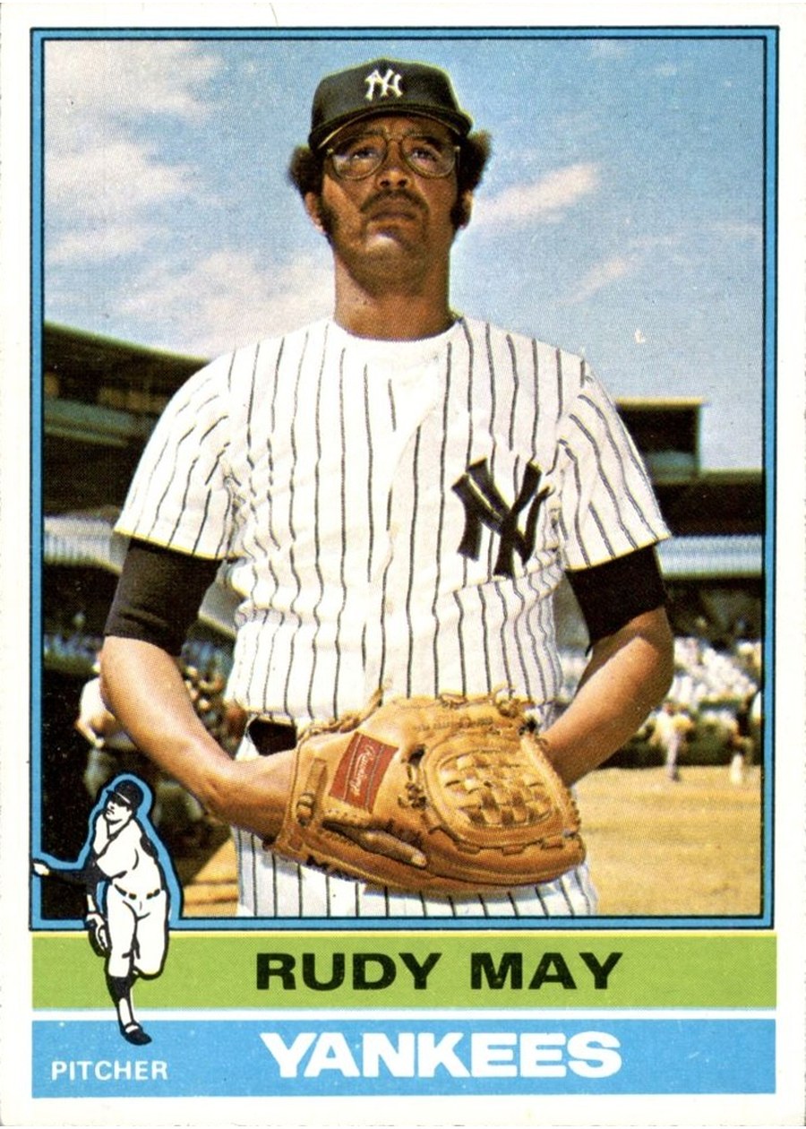 1976 Topps #481 Rudy May, New York Yankees