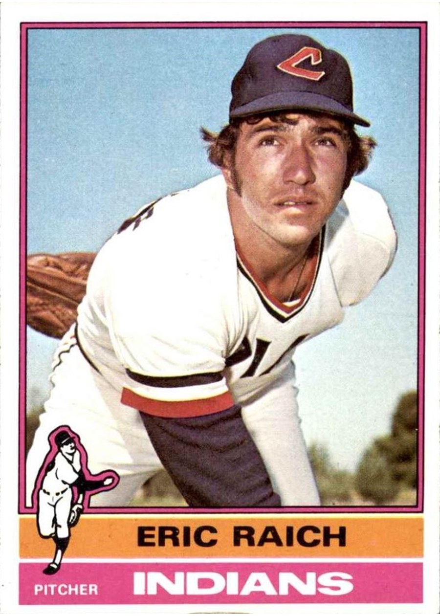 1976 Topps #484 Eric Raich, Cleveland Indians