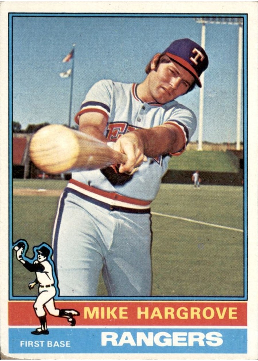 1976 Topps #485 Mike Hargrove, Texas Rangers
