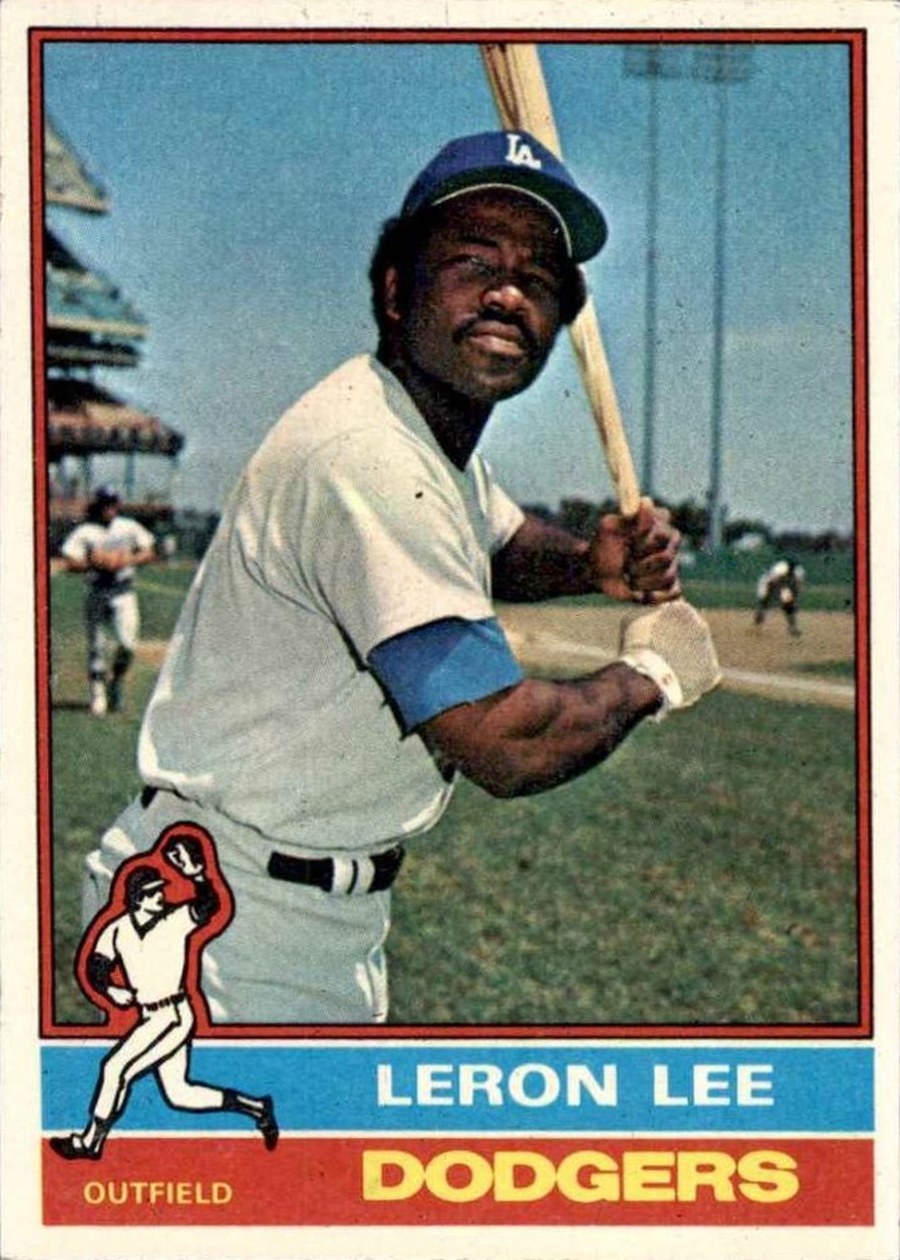 1976 Topps #487 Leron Lee, Los Angeles Dodgers