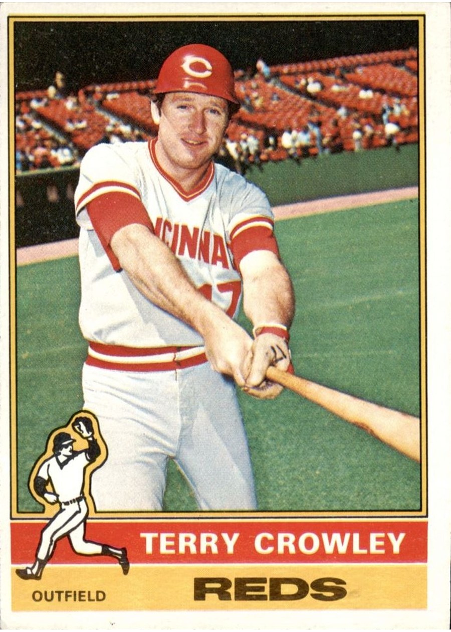1976 Topps #491 Terry Crowley, Cincinnati Reds