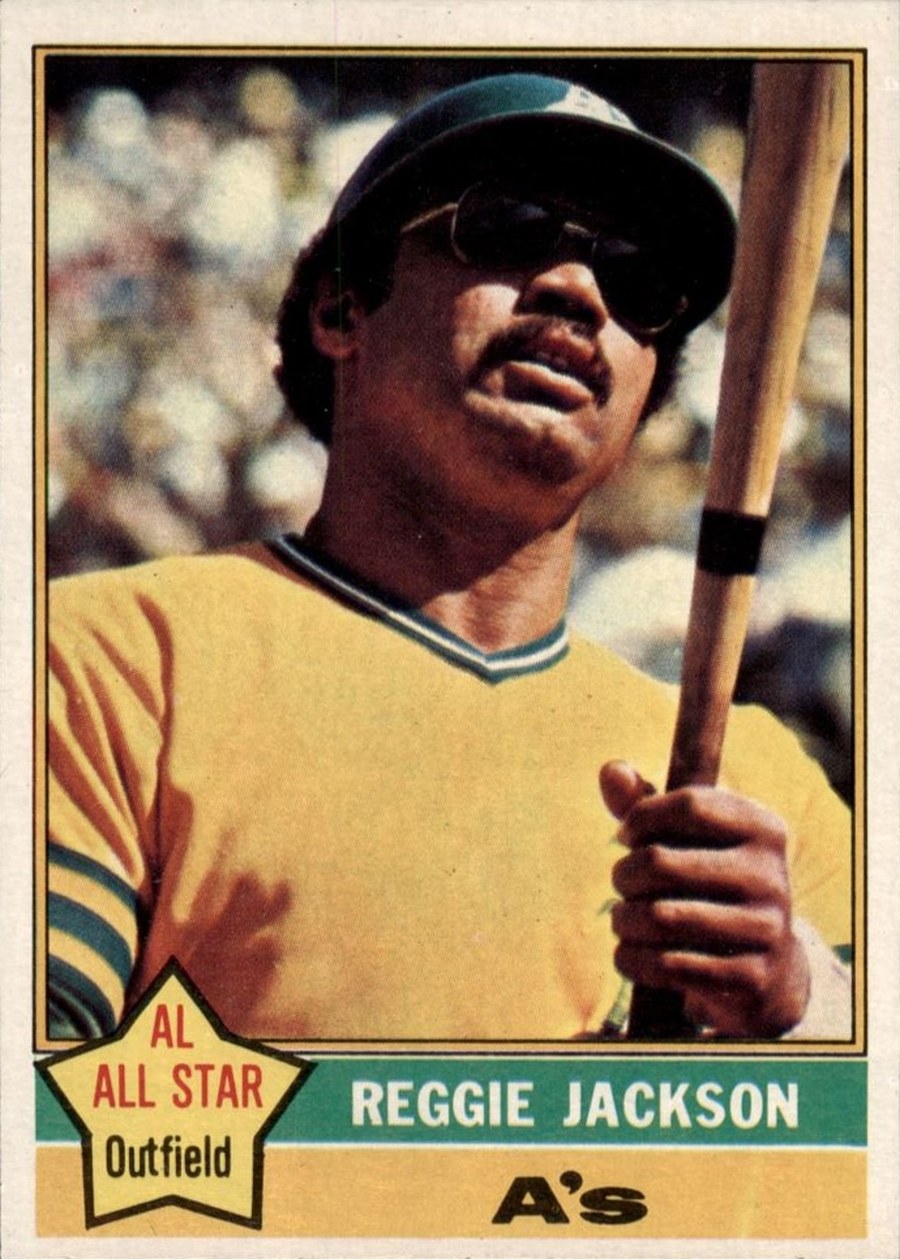 1976 Topps #500 Reggie Jackson, Oakland Athletics