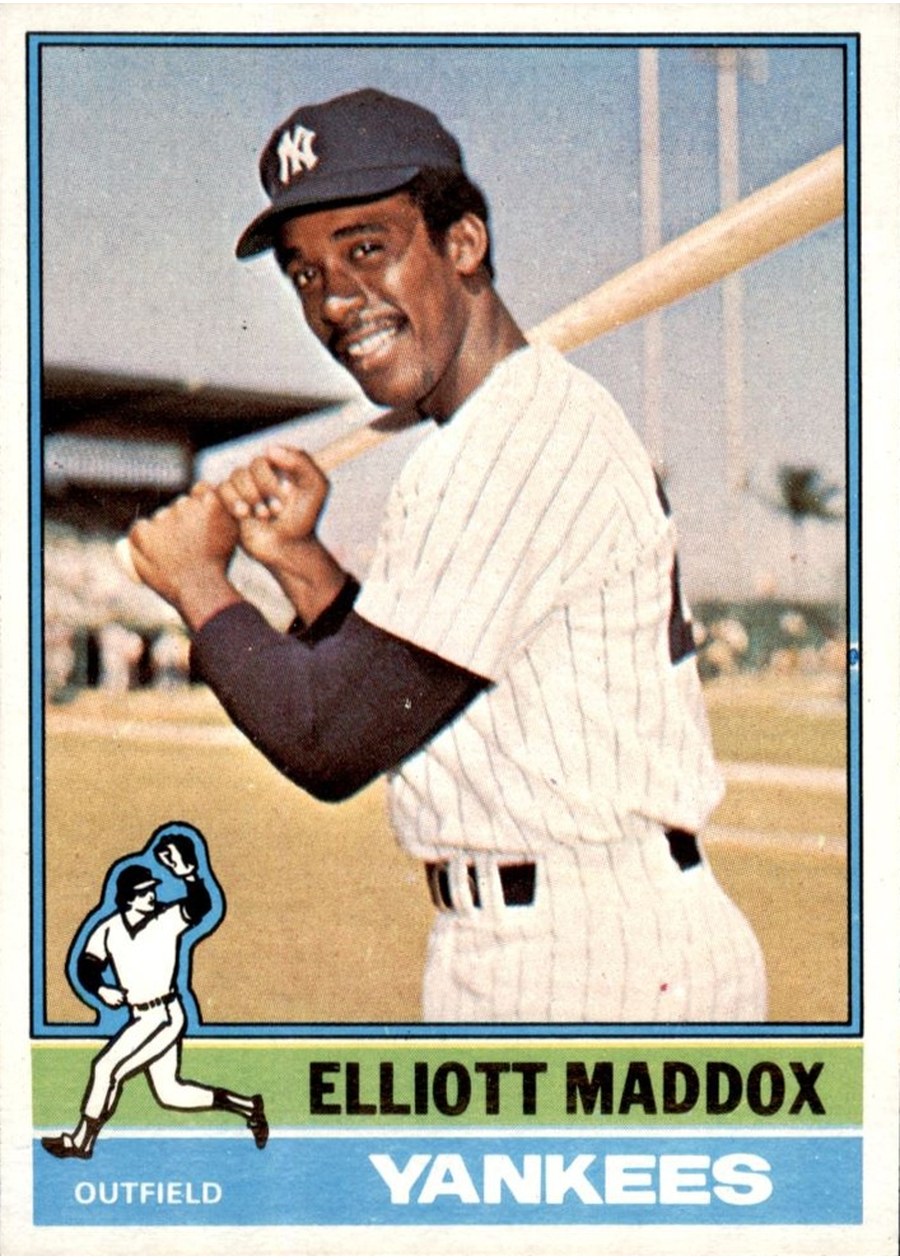 1976 Topps #503 Elliott Maddox, New York Yankees
