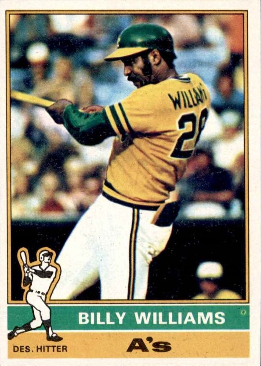 1976 Topps #525 Billy Williams, Oakland Athletics