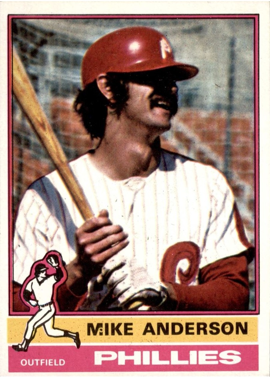 1976 Topps #527 Mike Anderson, Philadelphia Phillies