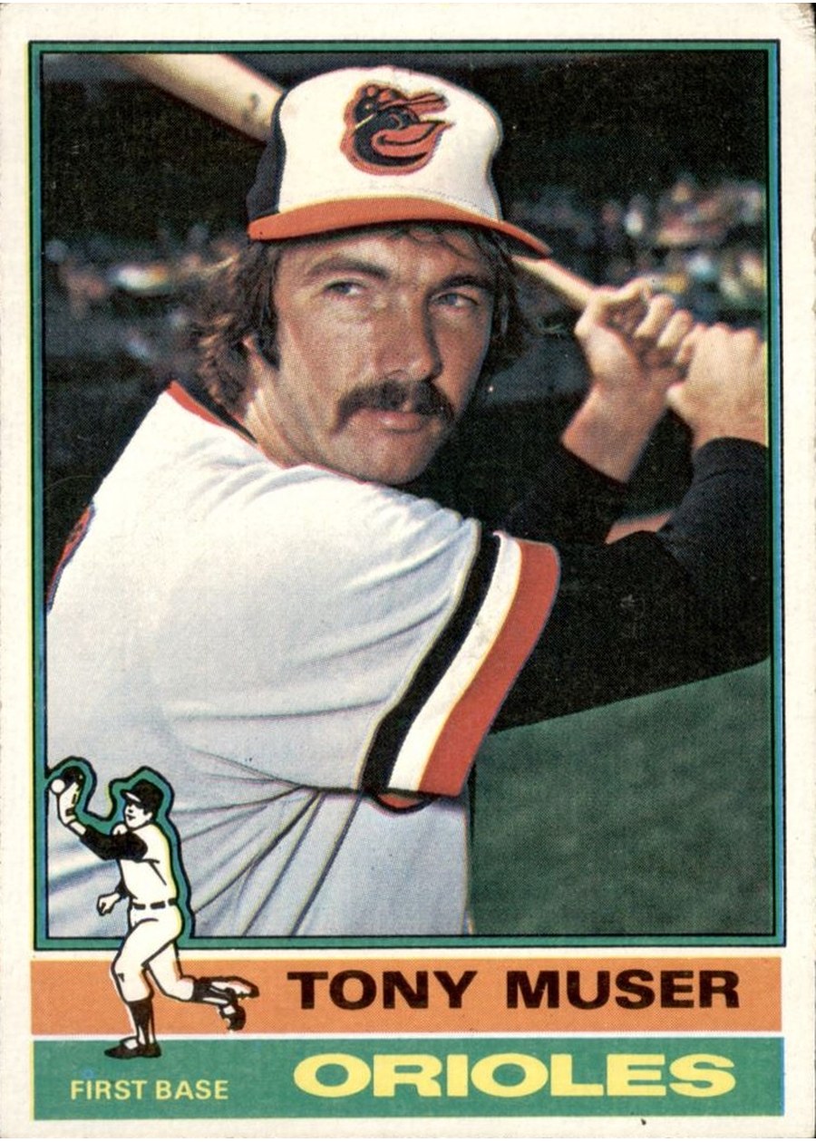 1976 Topps #537 Tony Muser, Baltimore Orioles