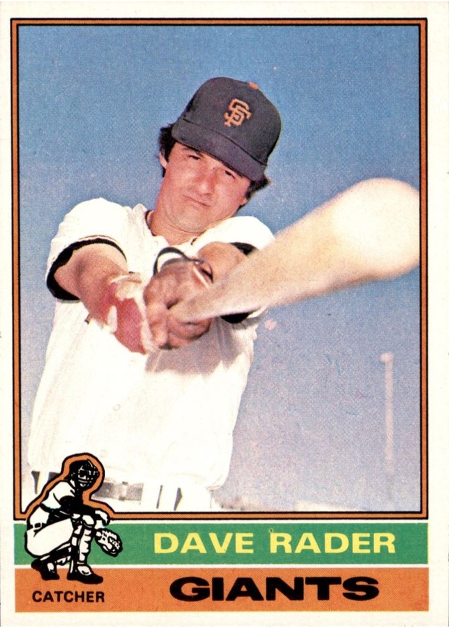 1976 Topps #54 Dave Rader, San Francisco Giants