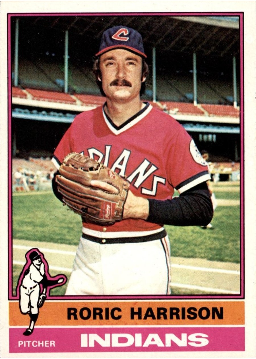 1976 Topps #547 Roric Harrison, Cleveland Indians