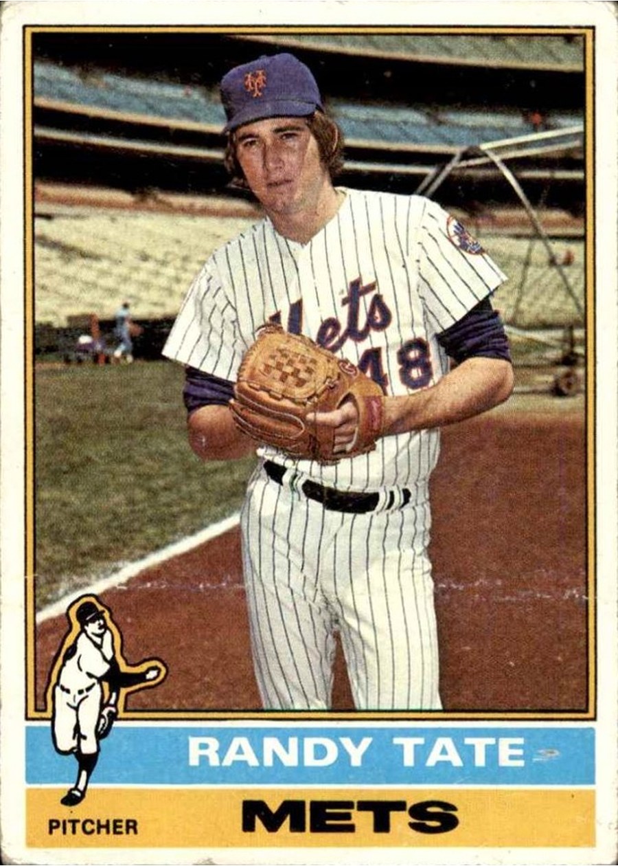 1976 Topps #549 Randy Tate, New York Mets