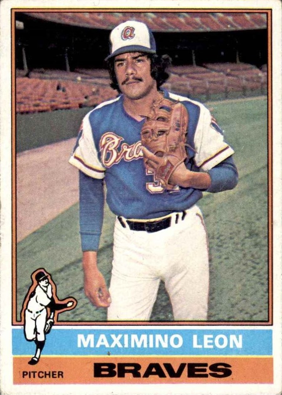 1976 Topps #576 Maximino Leon, Atlanta Braves