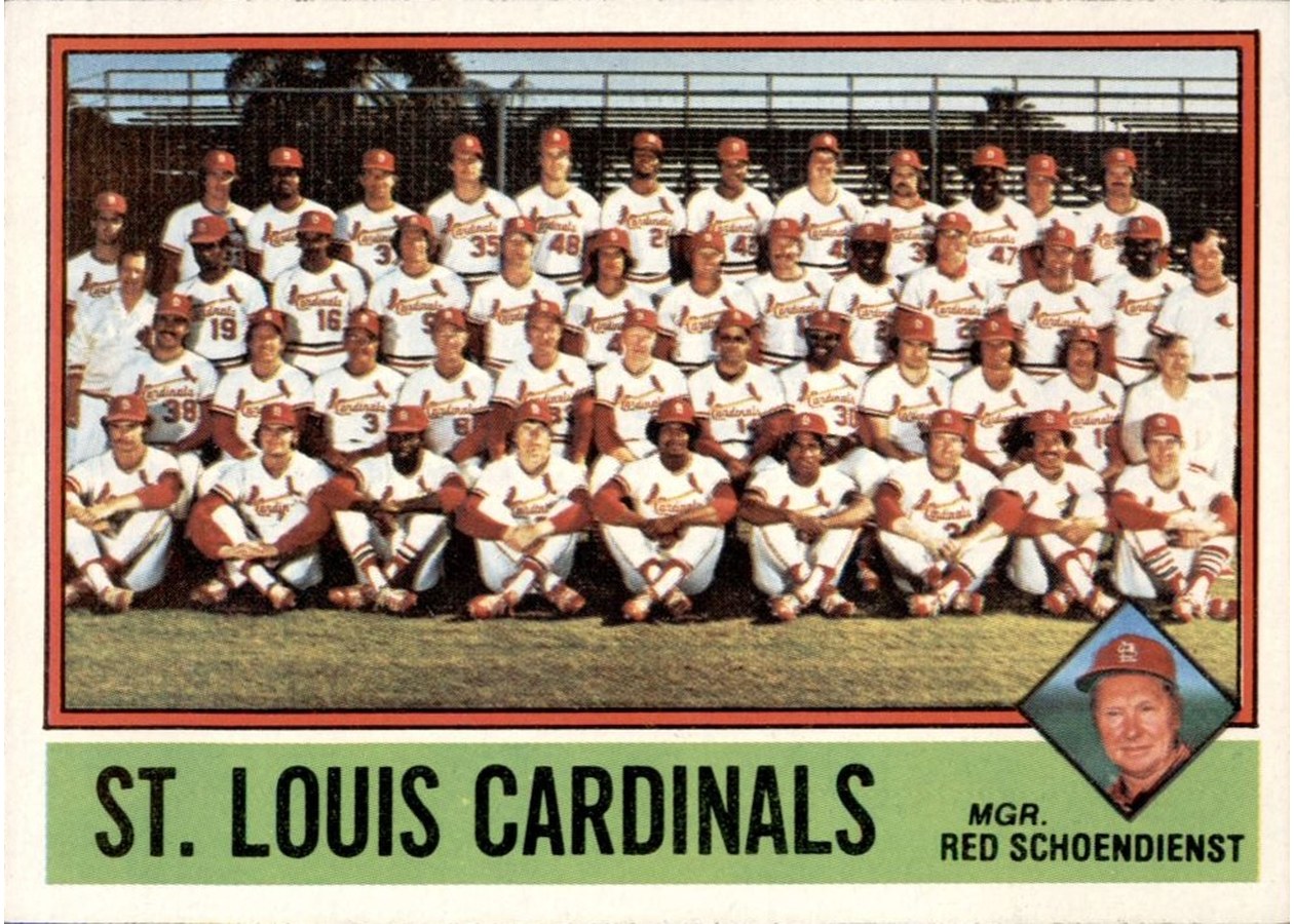 1976 Topps #581 St. Louis Cardinals Team