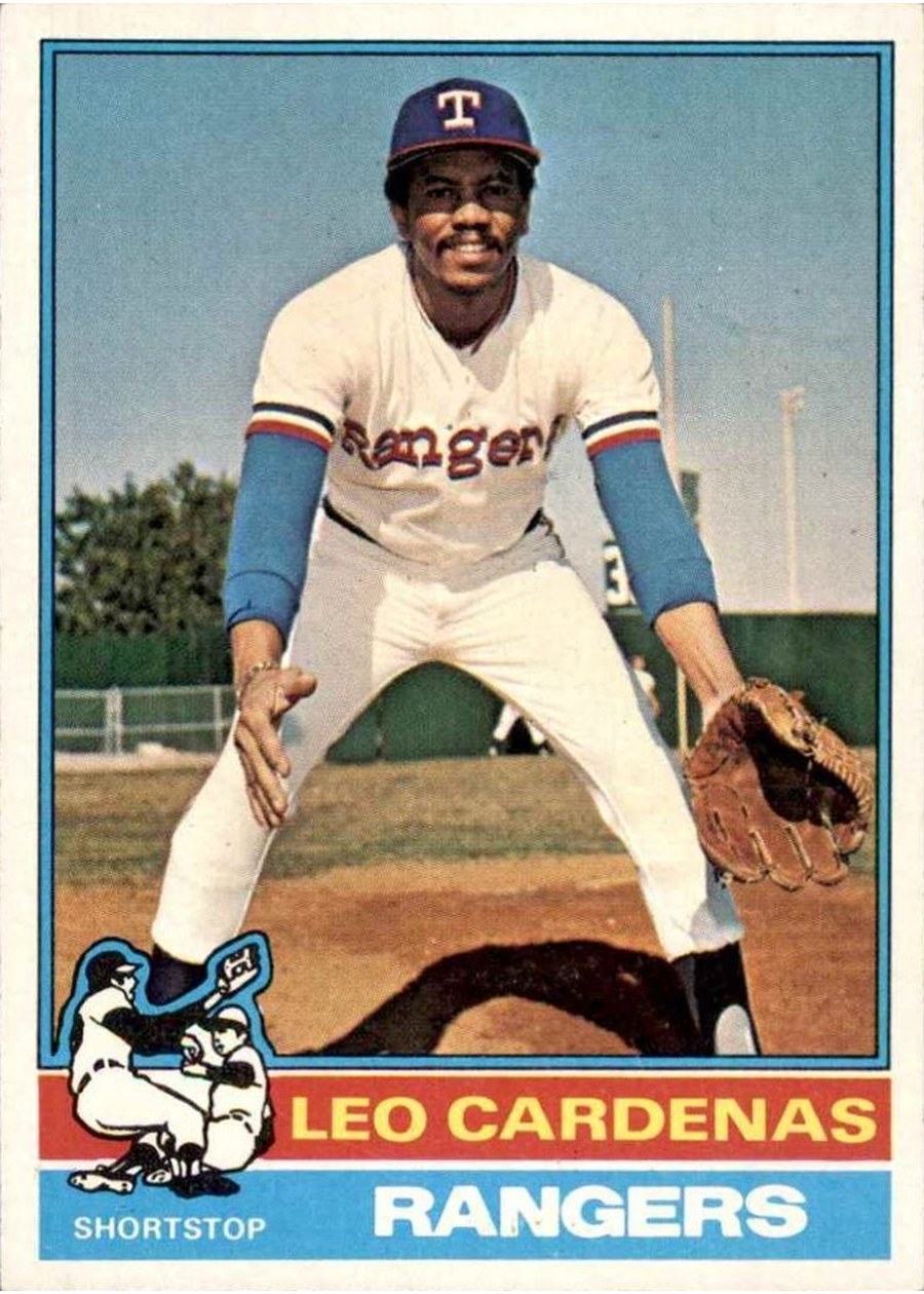 1976 Topps #587 Leo Cardenas, Texas Rangers