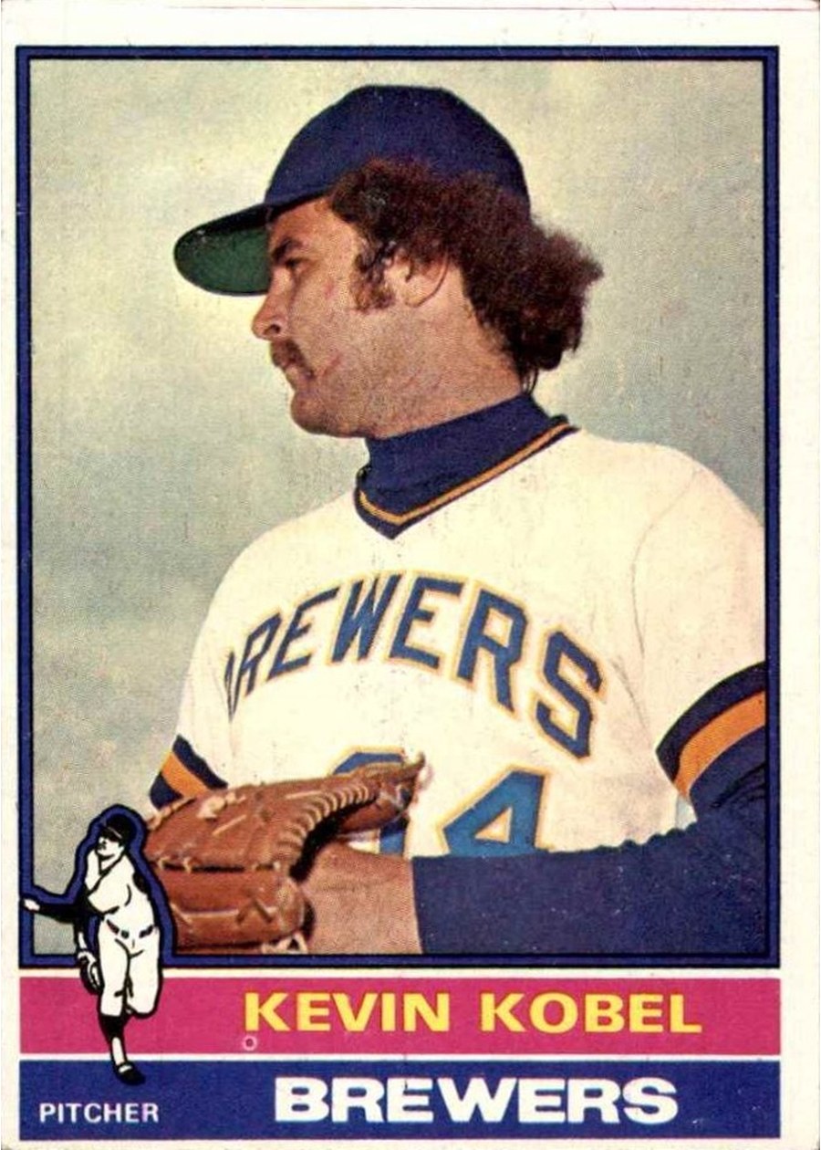 1976 Topps #588 Kevin Kobel, Milwaukee Brewers