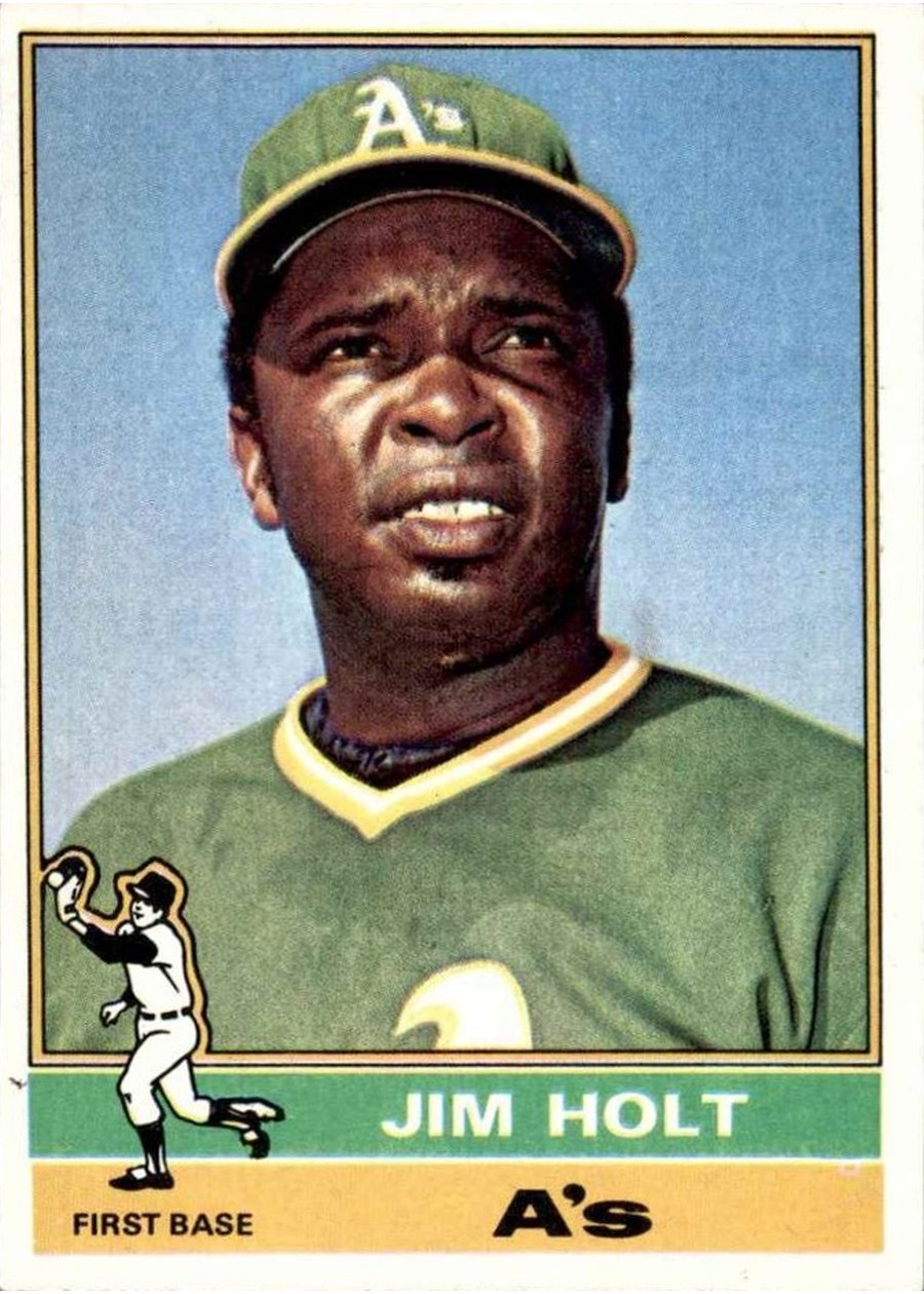 1976 Topps #603 Jim Holt, Oakland Athletics