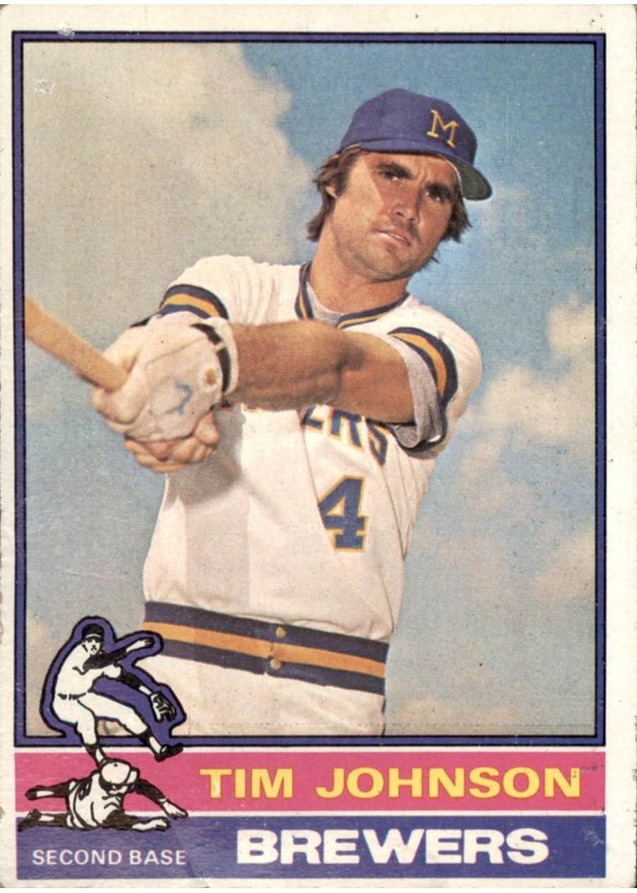 1976 Topps #613 Tim Johnson, Milwaukee Brewers